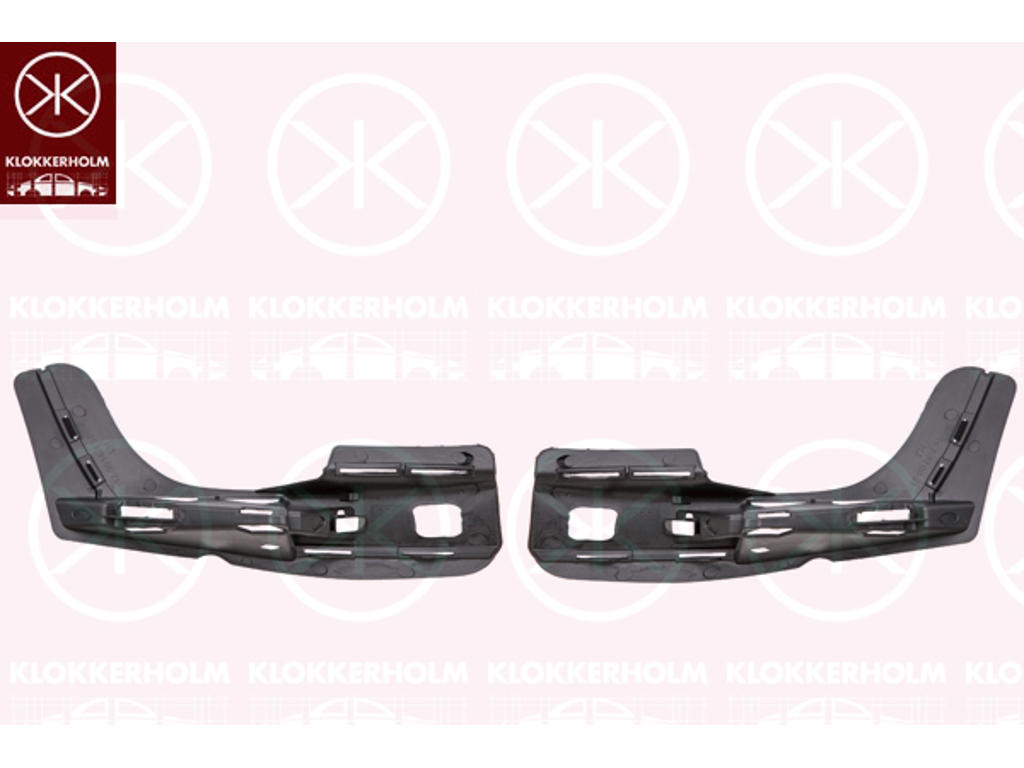 Mounting Bracket, bumper, Set, Front