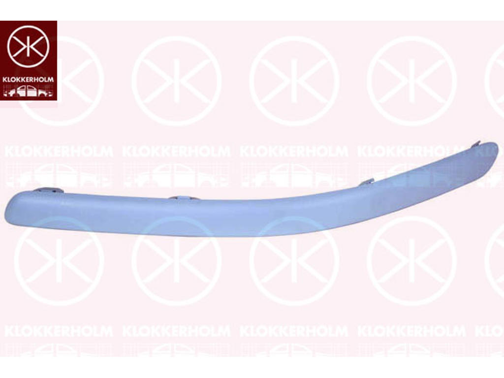 Trim/Protection Strip, bumper, grey, Left Front