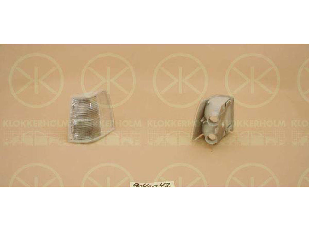 Direction Indicator, with position light, without bulb holder, white, Left Front