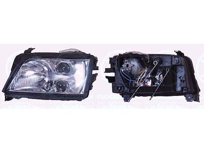 Headlight, H1/H1/H3, for vehicles with headlight levelling, T.Y.C, Right, Illuminance [lx]: 27.5