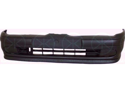 Bumper, Front, with arrangement for front fog light, with spoiler, black