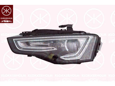 Forlygte, højre, Lysstyrke [lx]: 17.5, Bi-Xenon, uden styreenhed til Xenon, med indstillingsmotor for LWR, D3S/H7, AL
