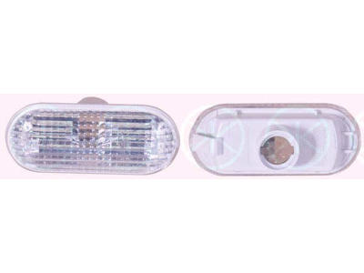 Blinklygte, hvid, sideinstallation, oval