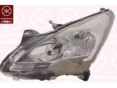 Headlight, Left, Illuminance [lx]: 17.5, H7/H7, with motor for headlamp levelling, Valeo
