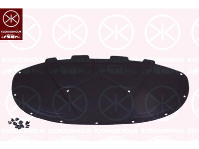 Engine Compartment Noise Insulation, Centre Section, Fitting Position: Bonnet