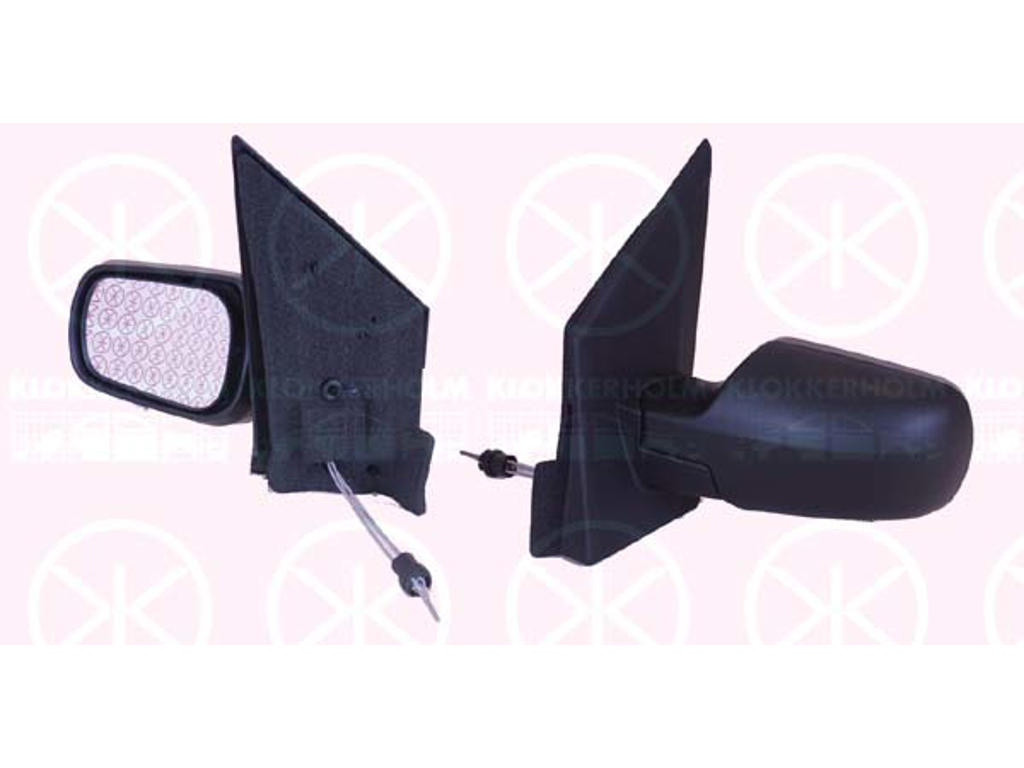 Exterior Mirror, Control: cable pull, Convex, Right