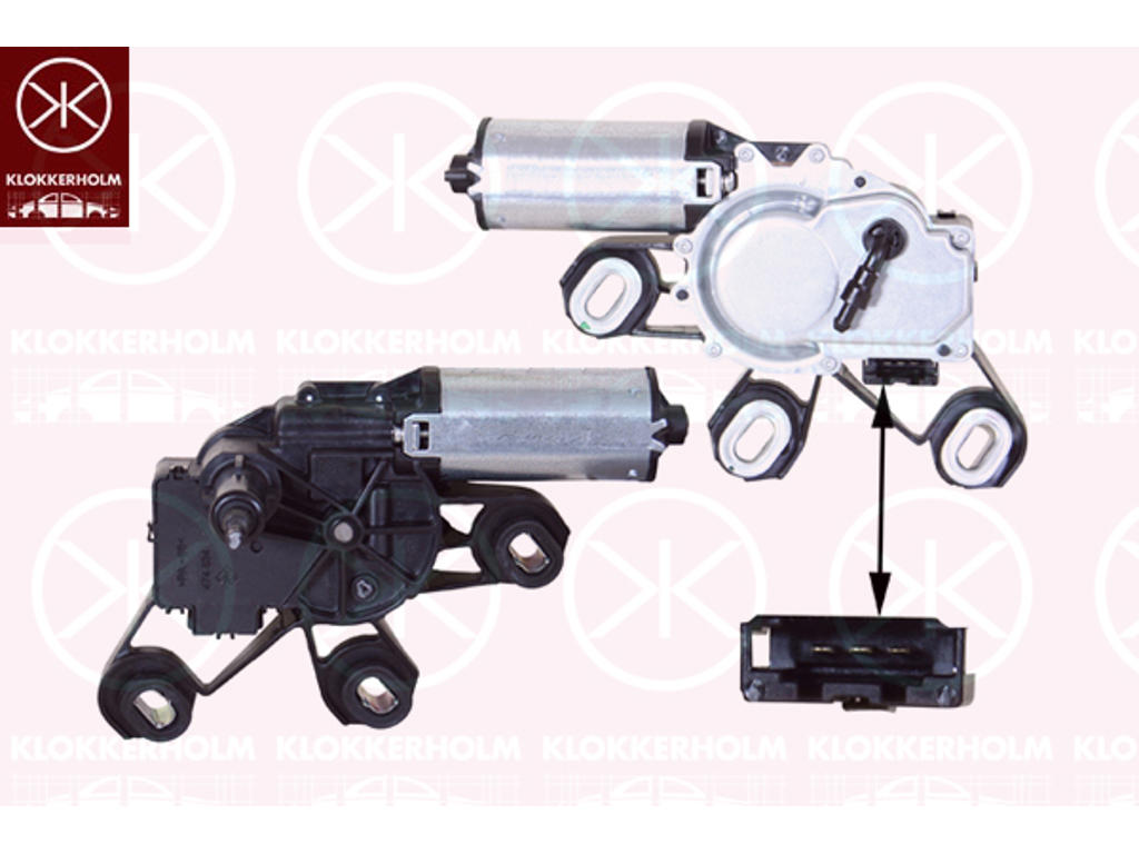 Wiper Motor, Rear, Voltage [V]: 12