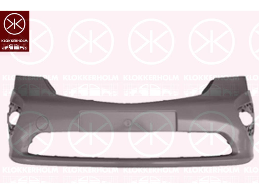 Zderzak, do malowania, z przodu, trawiony