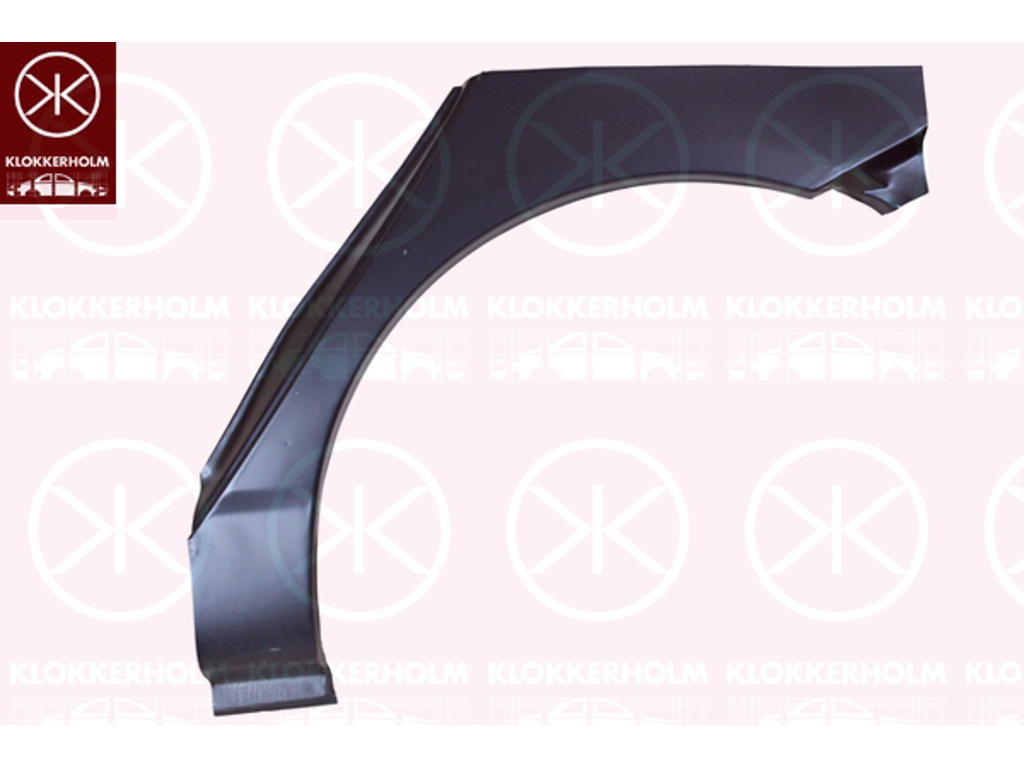 Quarter Panel, Right Rear, Wheel Arch Border, Repair Panel, 4-dr