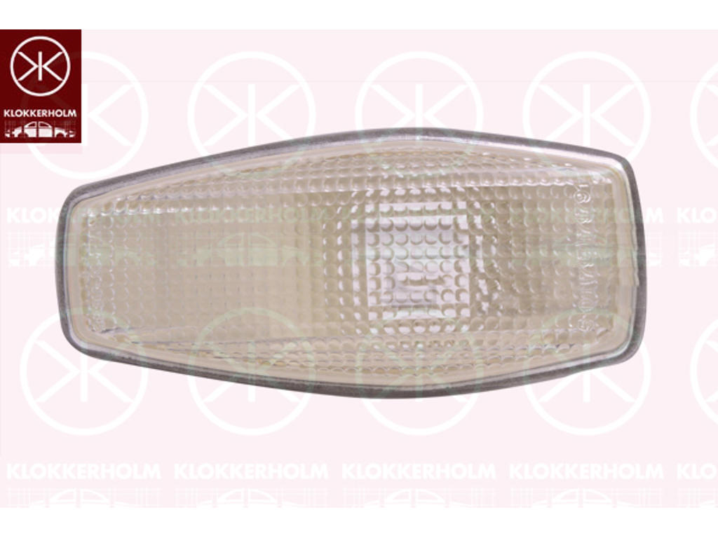 Blinklygte, uden lampeholder, hvid, sideinstallation