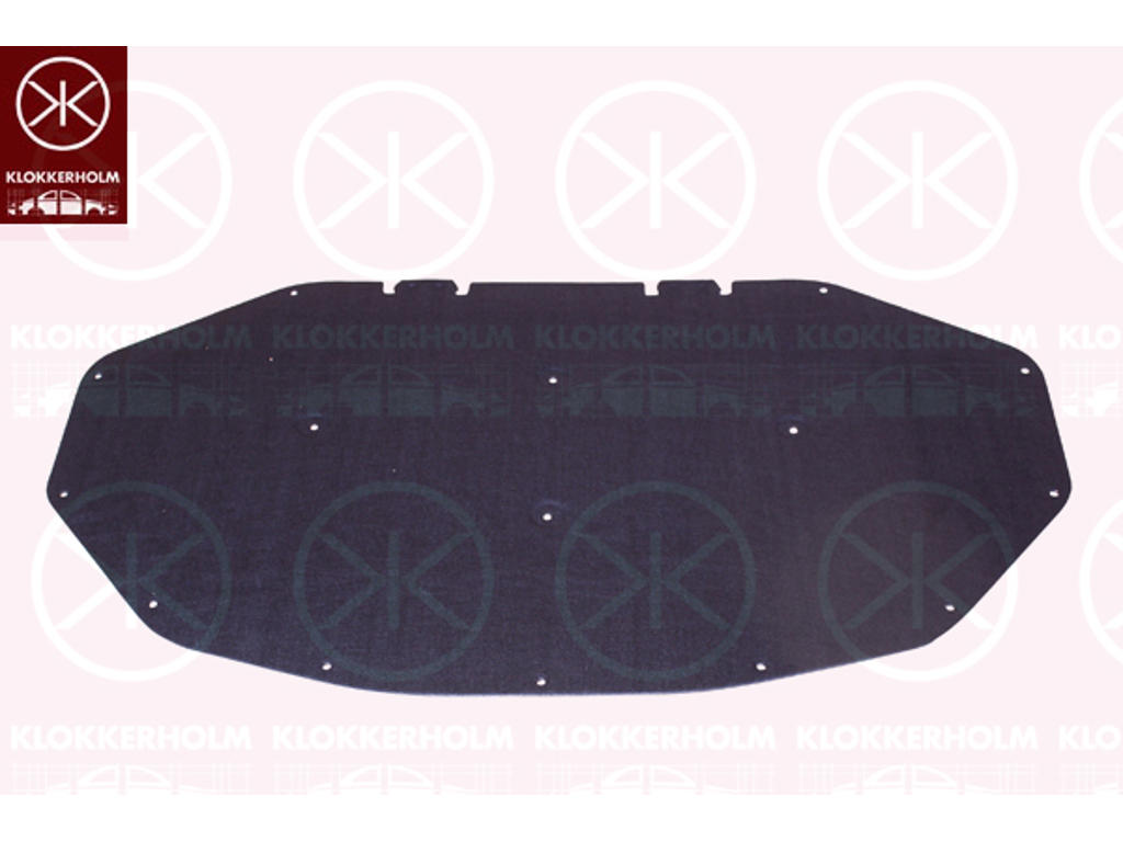 Engine Compartment Noise Insulation, Centre Section, Fitting Position: Bonnet
