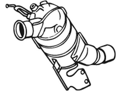 Catalytic Converter, with mounting parts, Euro 4