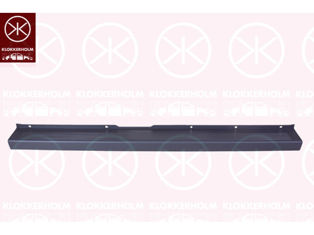 Буфер, сзади, средняя часть, с отверстием / отверстиями для буксирного крюка