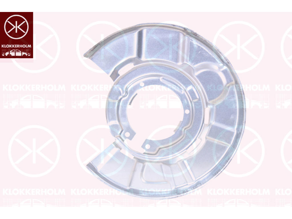 Bromssköld, Bakaxel vänster, för bromsskivediameter [mm]: 300, för bromsskivediameter [mm]: 336, Diameter 1/diameter 2 [mm]: 370/115, förzinkad