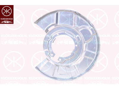 Bromssköld, Bakaxel höger, för bromsskivediameter [mm]: 300, för bromsskivediameter [mm]: 336, Diameter 1/diameter 2 [mm]: 370/115, förzinkad