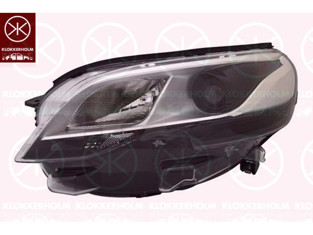 Forlygte, højre, xenon, Lampe/pæretype: D8S, H1, med indstillingsmotor for LWR