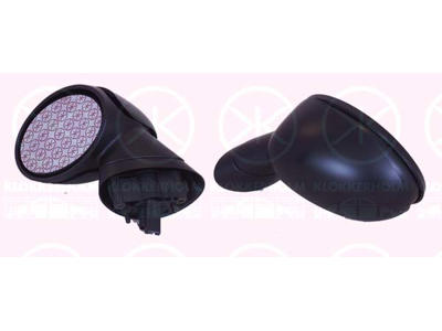 Exterior Mirror, for electric mirror adjustment, Convex, Heatable, black, Right