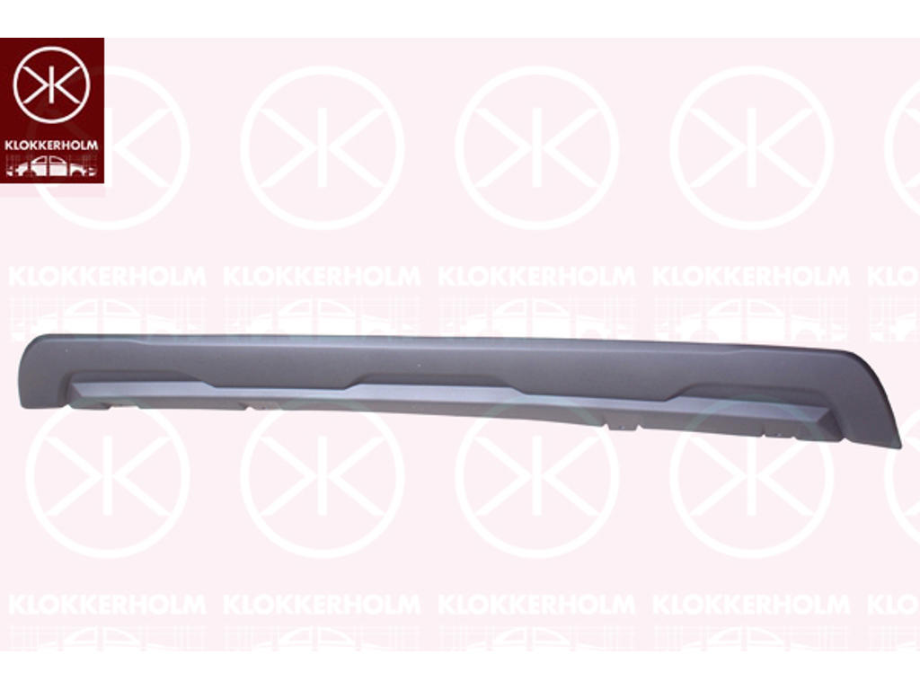 Spoiler, w/primer, Rear, dark grey