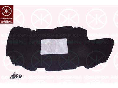 Engine Compartment Noise Insulation, Centre Section, Fitting Position: Bonnet