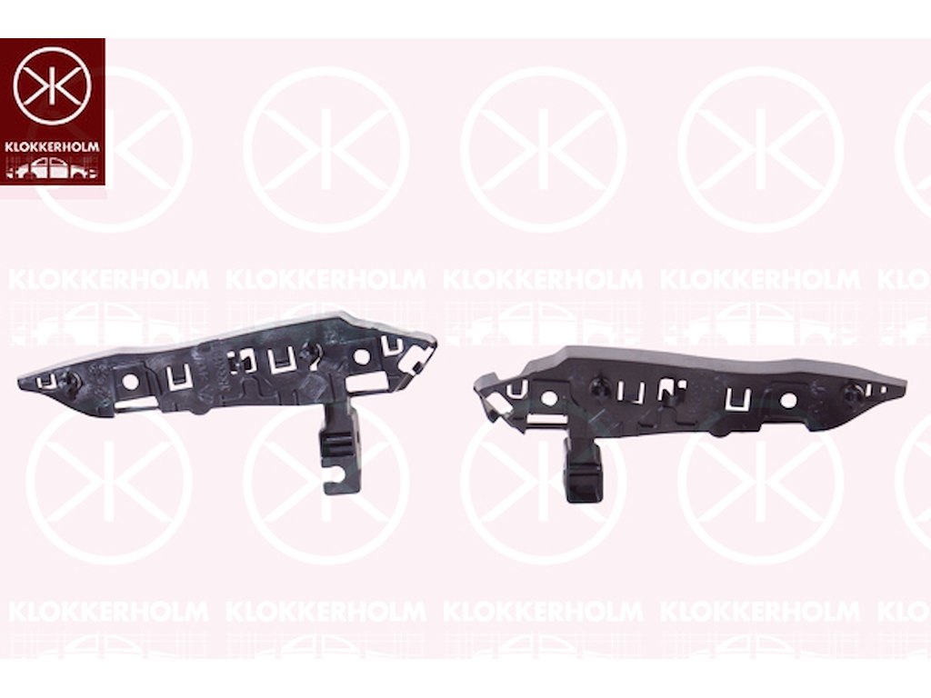 Mounting Bracket, bumper, Set, Plastic, Front