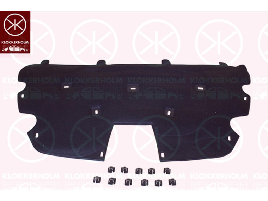 Engine Compartment Noise Insulation, Centre Section, Fitting Position: Bonnet