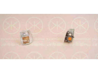 Direction Indicator, without bulb holder, white, Left