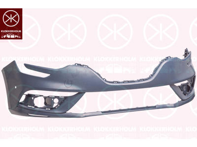 Bumper, w/primer, Front, with hole(s) for park distance control