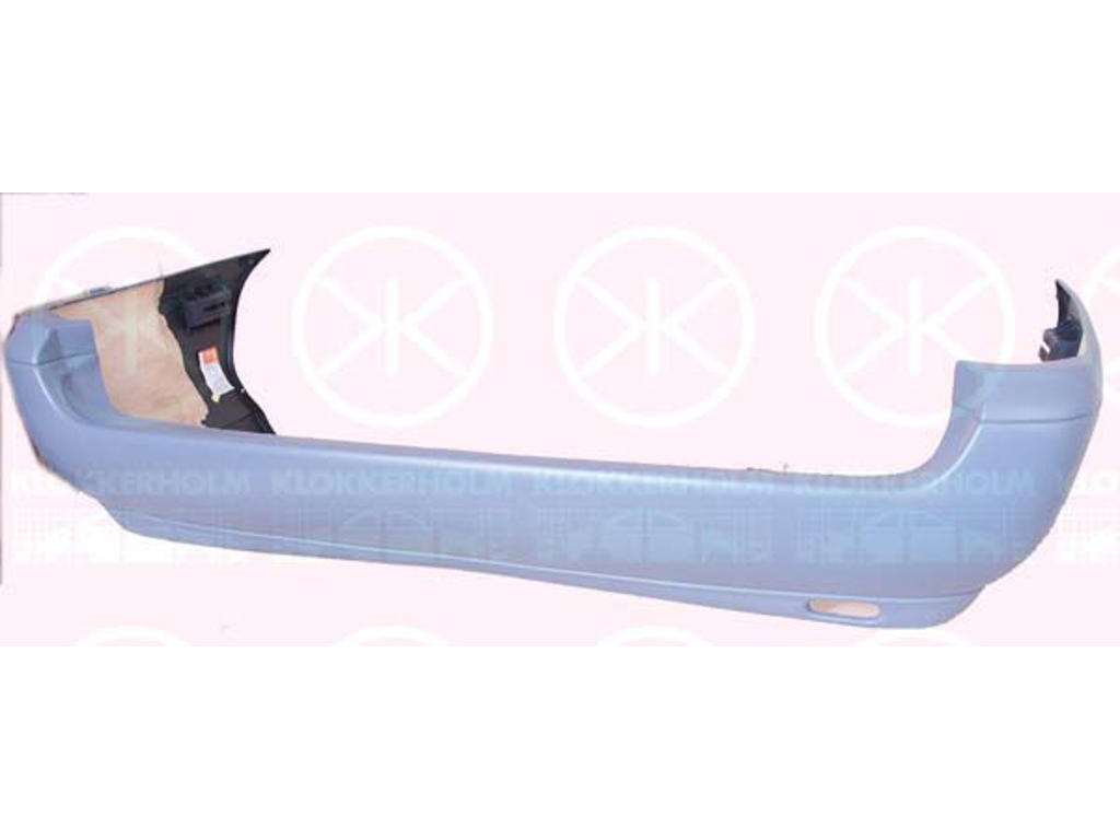 Stötfångare, Bak, m/grundlack, med förstärkning, skumplast