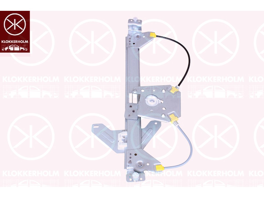 Window Regulator, without electric motor, Electric, Left Rear