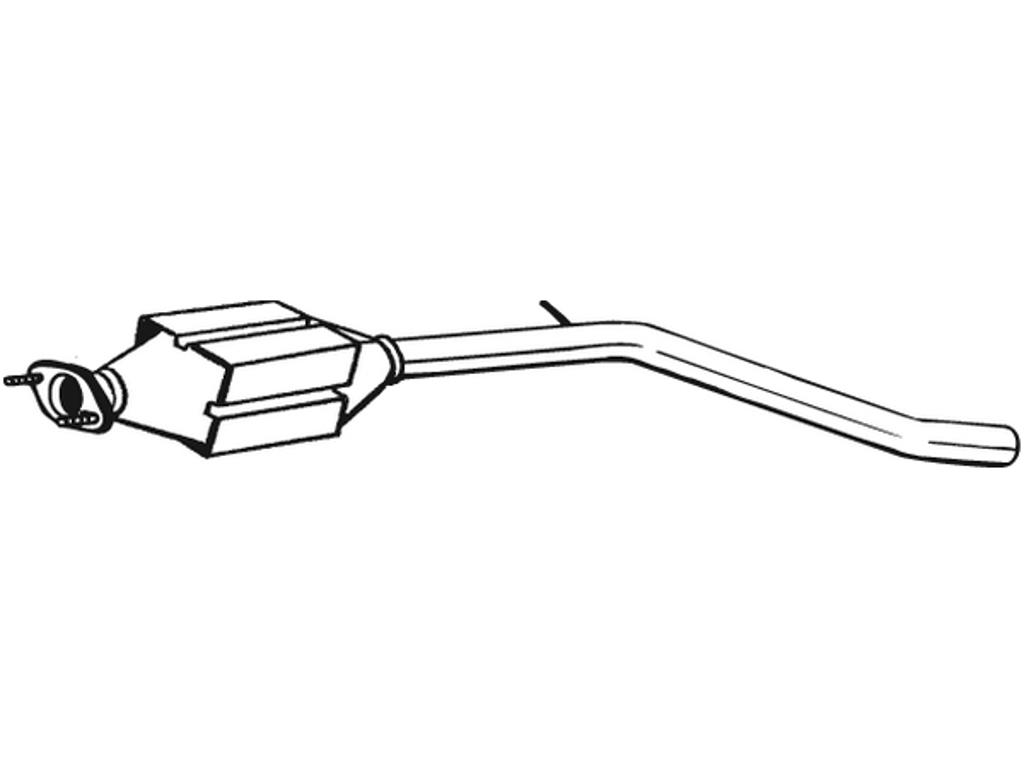 Catalytic Converter, with mounting parts, Emission Standard: Euro 2