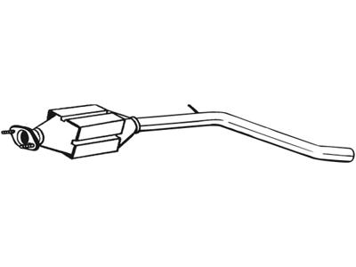 Catalytic Converter, with mounting parts, Emission Standard: Euro 2