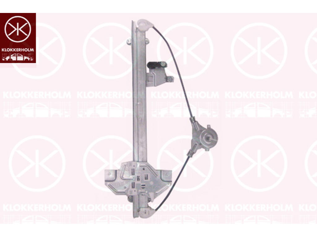 Window Regulator, without electric motor, Electric, Left Rear