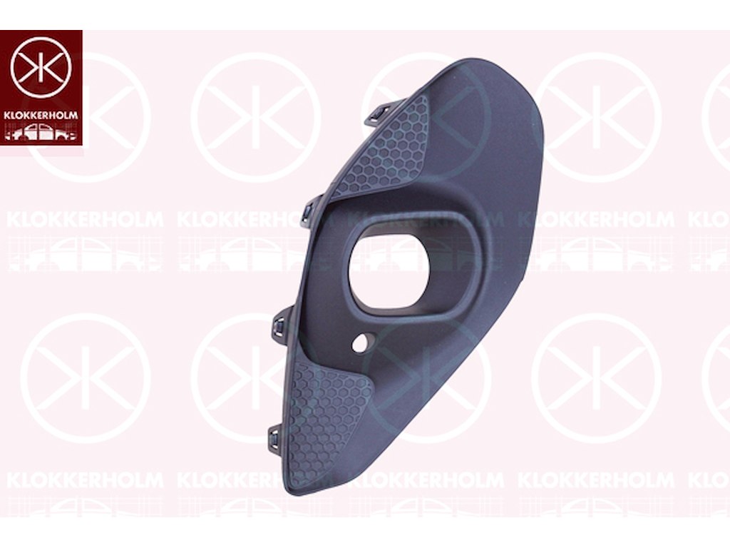 Ventilation Grille, bumper, Right Front, with hole(s) for fog lights