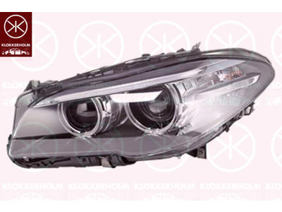 Headlight, Illuminance [lx]: 17.5, Left, Bi-Xenon, without control unit for Xenon, with motor for headlamp levelling, D1S/H7, Hella