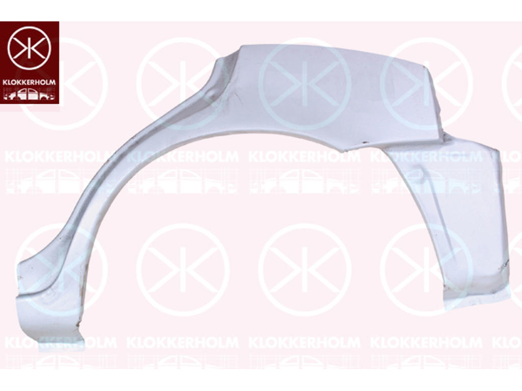 Боковина, 4/5-дверн., Край колесной арки, Ремонтная накладка, справа, внешняя часть