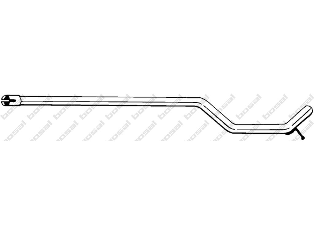 Exhaust Pipe, See accessories list for additionally required parts:  