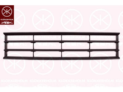 Ventilation Grille, bumper, Front, black, Centre Section