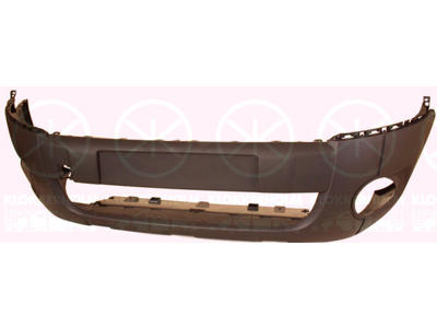 Bumper, Front, black, with hole(s) for fog lights, Model Year to: 2015