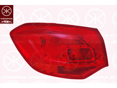 Lampa tylna zespolona, z lewej, Czesc zewnetrzna, bez mocowania lampy