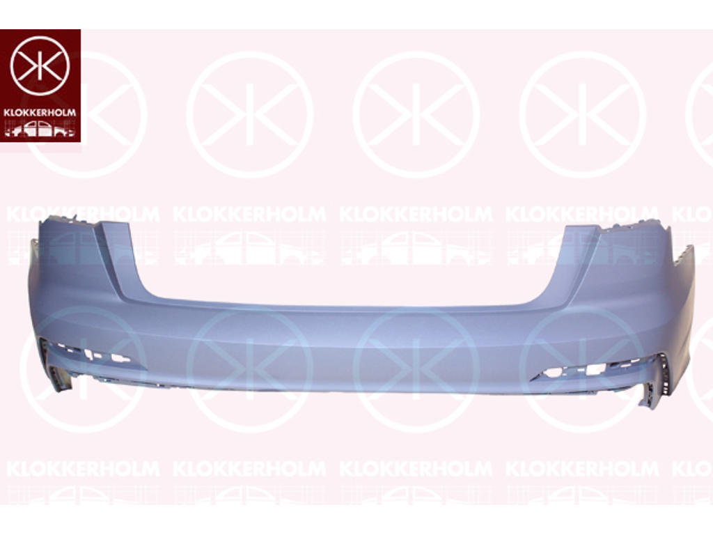 Bumper, S-LINE, Rear, w/primer