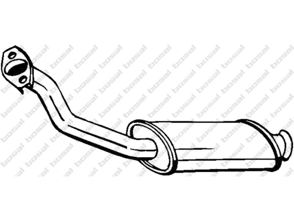 Front Muffler, See accessories list for additionally required parts:  
