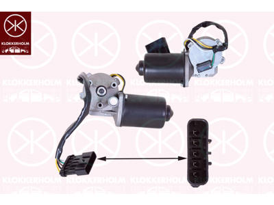 Wiper Motor, Front, Voltage [V]: 12