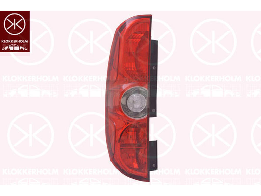Tail Light Assembly, for vehicles with back doors, without bulb holder, Left
