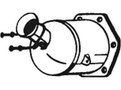 Catalytic Converter, with mounting parts, Emission Standard: Euro 3