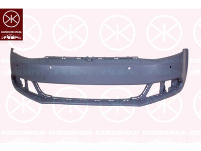 Bumper, w/primer, Front, with hole(s) for park distance control