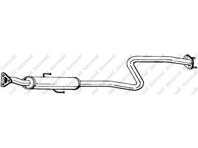 Centre Muffler, See accessories list for additionally required parts:  