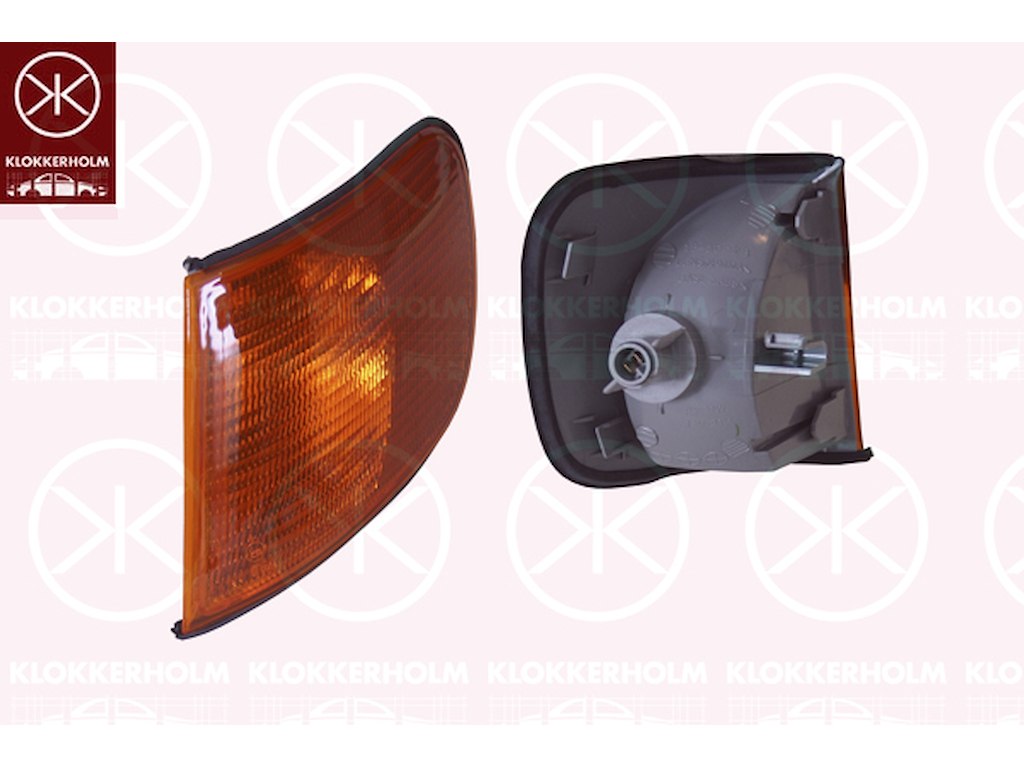 Direction Indicator, with bulb holder, yellow, Right