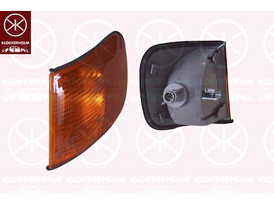 Direction Indicator, with bulb holder, yellow, Right