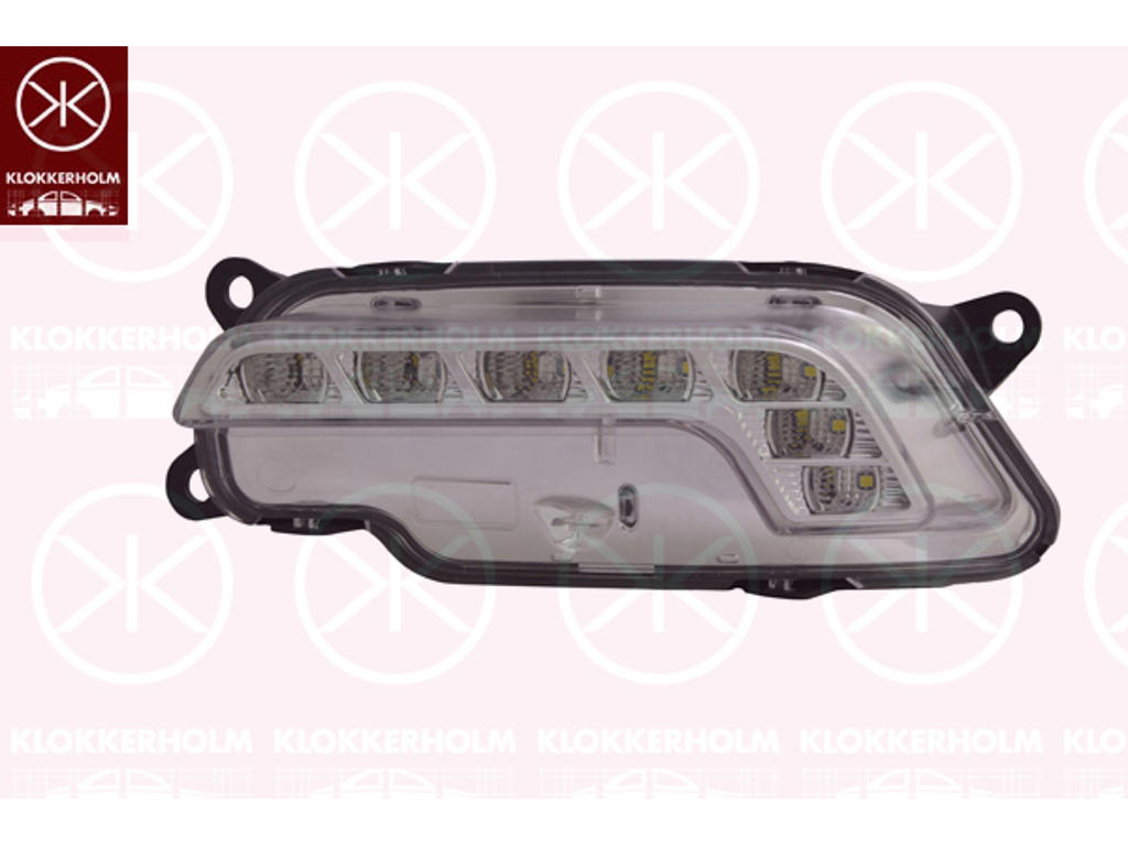 Daytime Running Light, Sport, Left, Shape: angled, LED