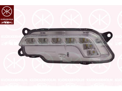 Daytime Running Light, Sport, Right, Shape: Bent, LED